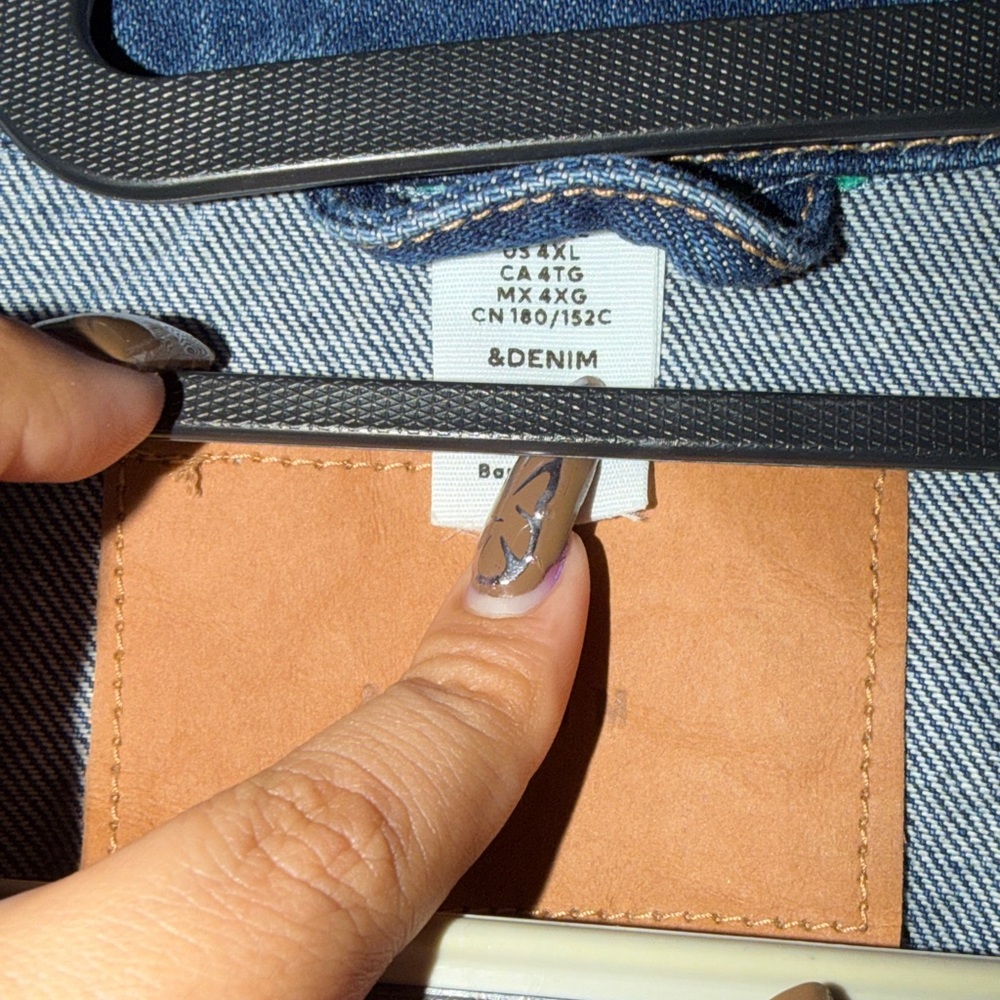 Denim Belted Jacket - image 5